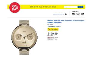 Deal: Grab a 18mm Champagne Gold Moto 360 From Best Buy for $199