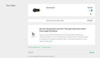 Deal: Buy 2 Chromecast Dongles and Save $15 on Google Store