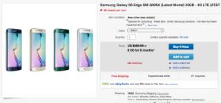DEAL:  Unlocked AT&T Galaxy S6 Edge for Just $599 ($215 Off)