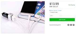 Last Chance Deal:  Mpow Intelligent 3-Port Car Charger Just $13.99