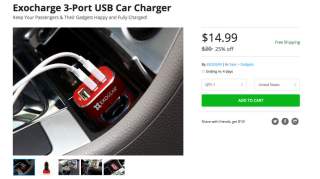Deal: Charge All Your Devices With the Exocharge 3-Port USB Car Charger for $15