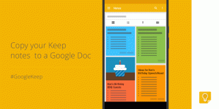 Google Adds Easy Notes Exporting From Keep to Docs on Android, Slides Sharing in Hangouts