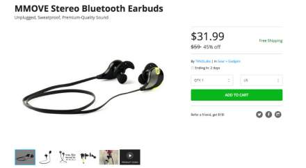 Deal: Rock These MMOVE Stereo Bluetooth Earbuds for $32