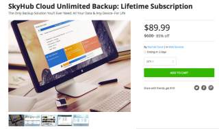Deal: Lifetime Subscription to SkyHub Cloud Unlimited Backup for $89