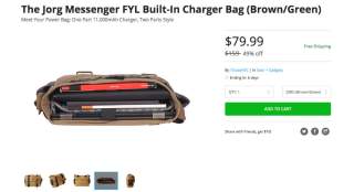 Deal: This $80 Messenger Bag has a Built-In 11,000mAh Battery