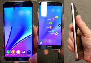 Here is the Samsung Galaxy Note 5 in Hand
