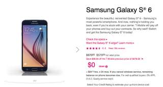 Here Come the Galaxy S6 Price Cuts: T-Mobile Drops $100 Off 32GB Models, $200 Off 128GB Models