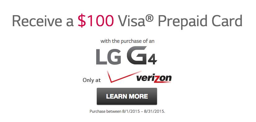 lg g4 verizon deal