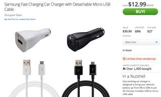 Deal:  Samsung Fast Charging Car Chargers just $12.99
