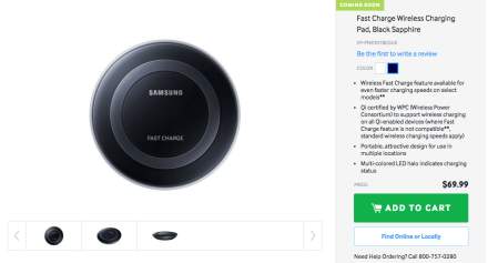 Samsung’s Fast Wireless Charger Costs $70