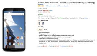 DEAL:  Nexus 6 Drops to $349 at Amazon ($150 Off)