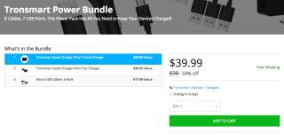 Deal:  $40 Gets You Two 3-Port and 4-Port Quick Charge 2.0 Chargers and a Cables