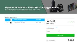 Deal: Grab a Car Mount & 4-Port Smart Charger Bundle for $28