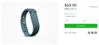 Deal:  Grab a Fitbit Flex for Just $69.99