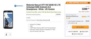 DEAL:  Newegg has Nexus 6 for $288, Galaxy S6 Edge for $549, Samsung Wireless Charger for $18