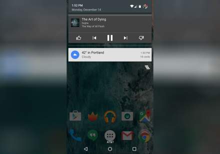 Google Play Music Update Brings Thumbs Up and Down to Notification