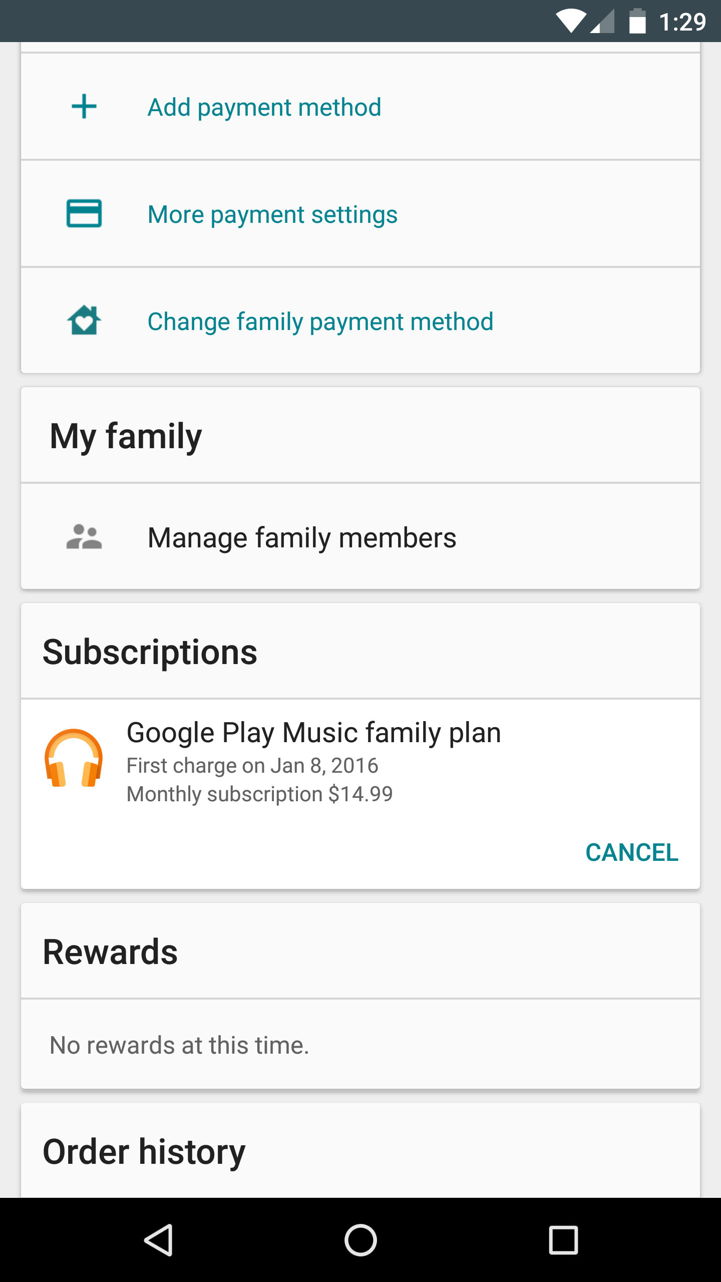 How to set up a Google Play Music family plan