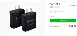 DEAL:  This Quick Charge 3.0 Adapter 2-Pack is Just $29.99