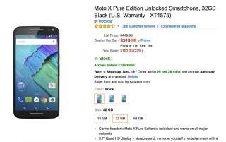 DEAL:  Moto X Pure Edition is Just $349 Today Only ($100 Off)