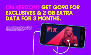 Sign-Up for Verizon’s go90 and You’ll Get 2GB Extra Data for 3 Months