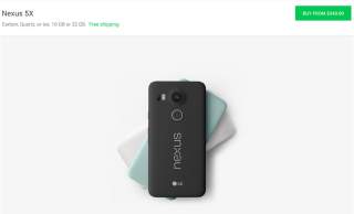Nexus 5X Drops to $349 at Google Store
