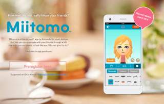 You Can Preregister for Nintendo’s Miitomo Communications App
