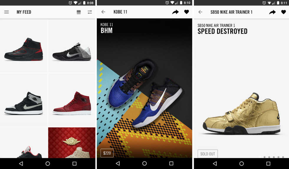 Nike SNKRS App Now Available on Google Play