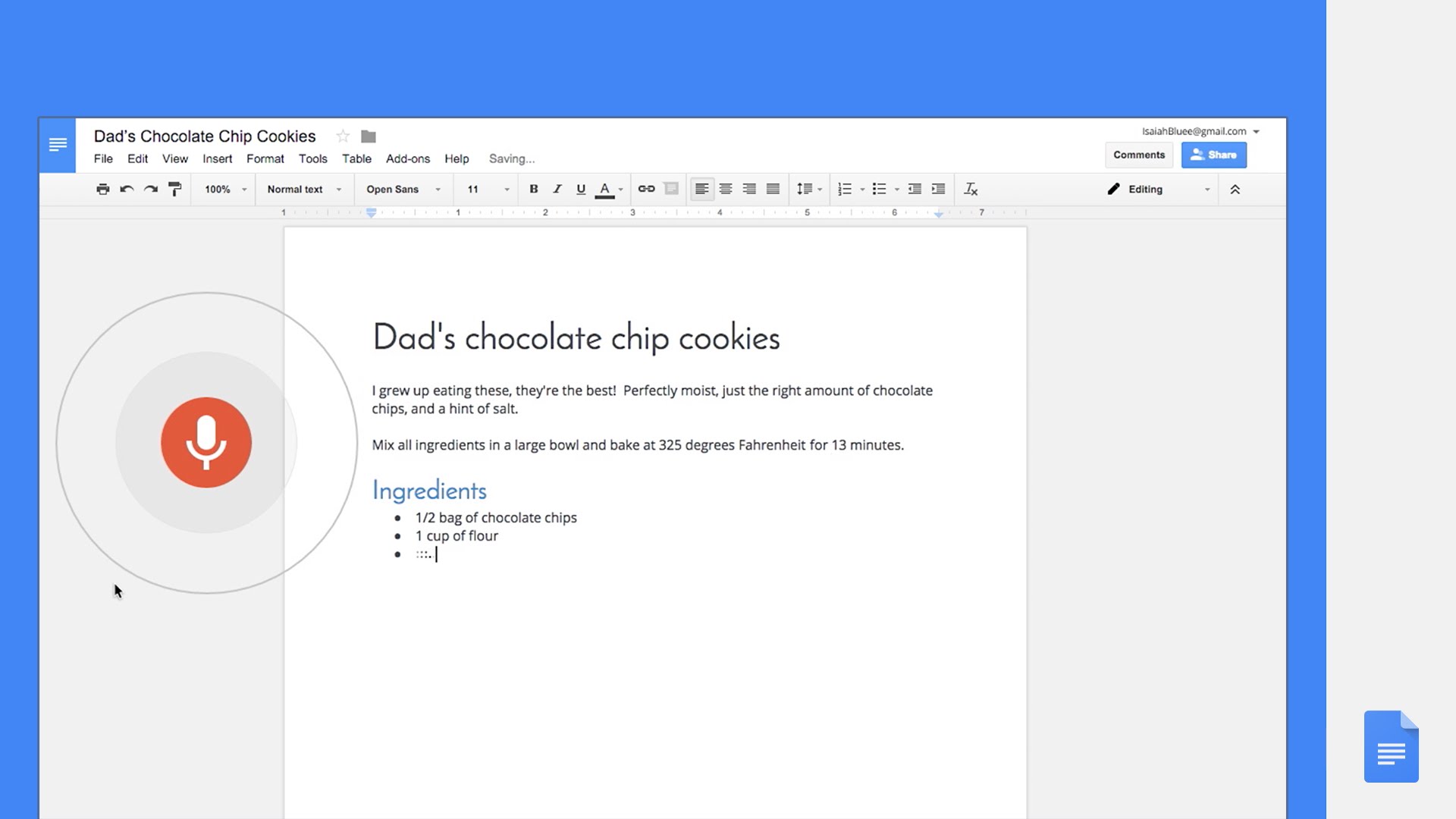 Use Your Voice to Type, Edit, and Format Inside Google