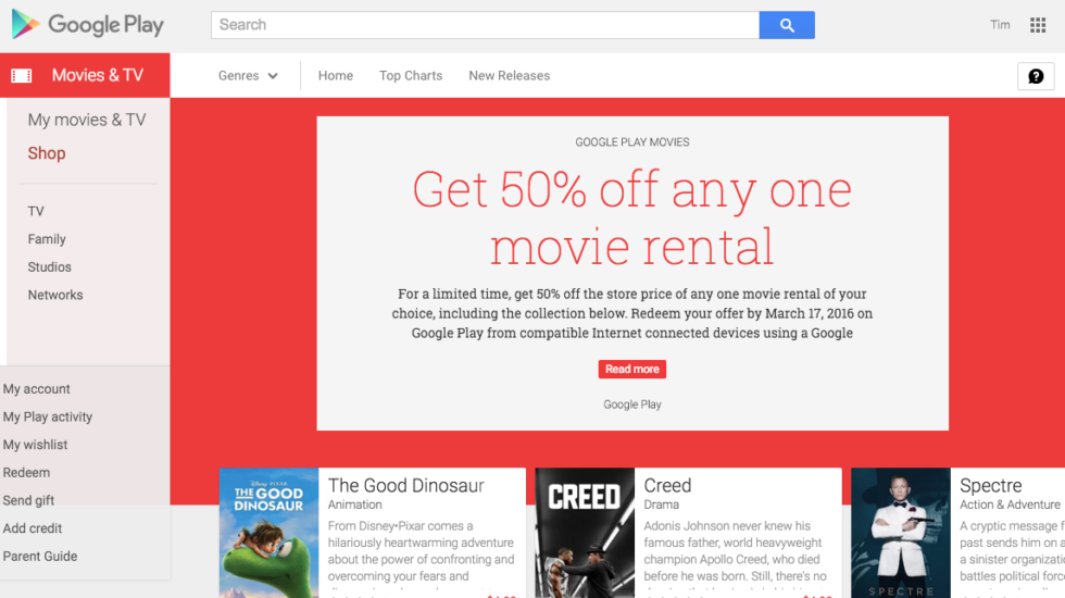 50% Off Google Play Movie Rental With This Promo Code
