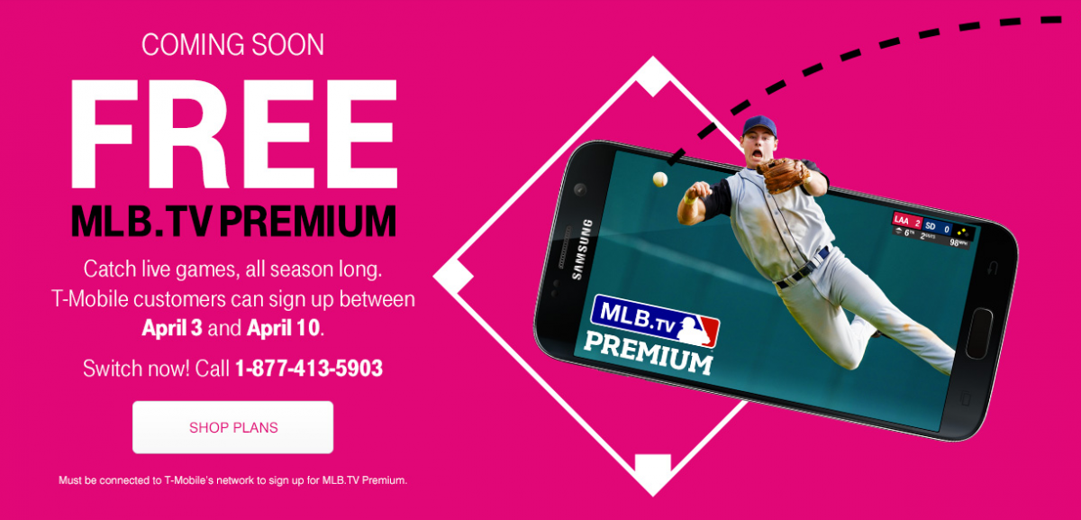 TMobile to Offer Free Season of MLB.TV Premium to Customers