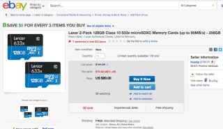 Deal: $89 for Lexar 128GB MicroSD Card 2-Pack, $39 for 64GB 2-Pack