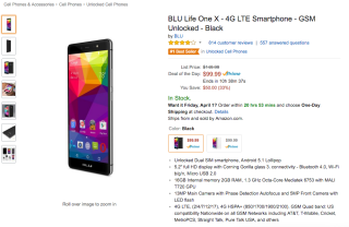 Deal: BLU Life One X for $99 on Amazon, $50 Off List Price
