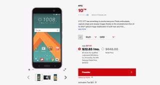 HTC 10 Now Up for Pre-Order at Verizon for $100 Off