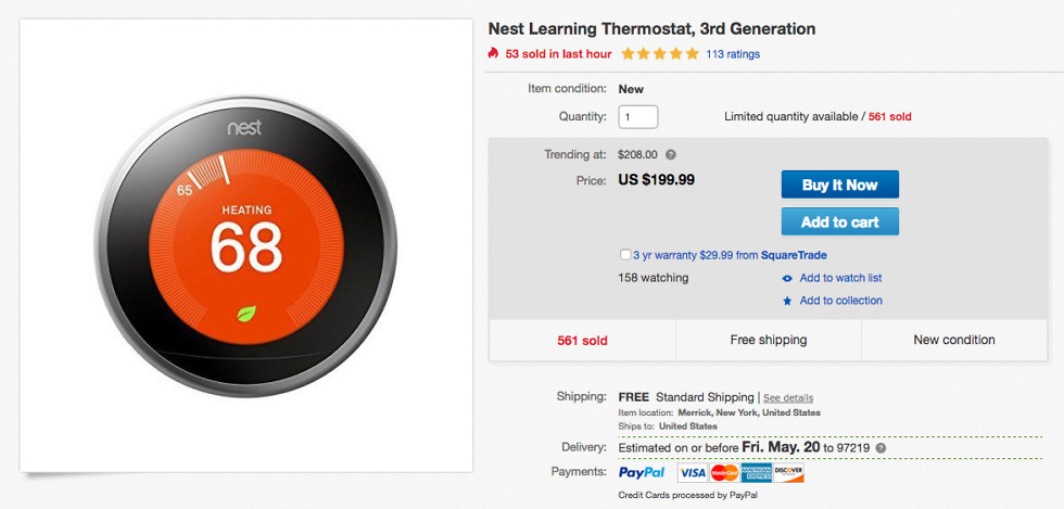 nest thermostat deal