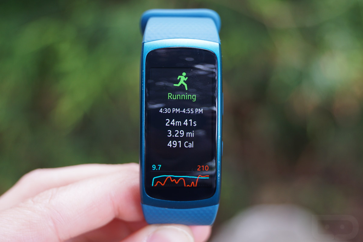 endomondo samsung gear fit 2 pro