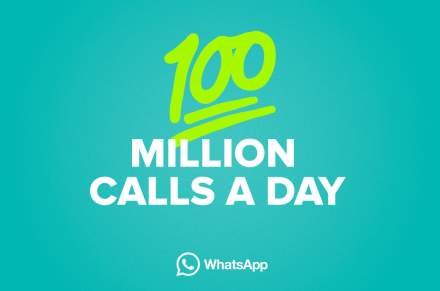 WhatsApp Users Place 100 Million Calls Every Day