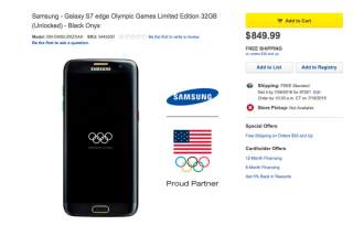 Galaxy S7 Edge 2016 Rio Olympics Edition Available at Best Buy, Priced at $850