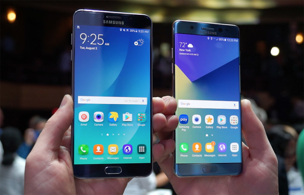 galaxy note 7 vs galaxy note 5