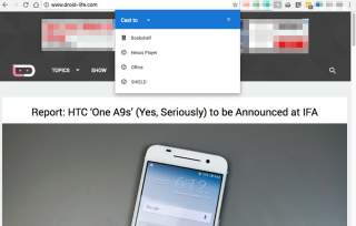 Google Cast Now Built Into Chrome on Desktop With Casting to Hangouts Too