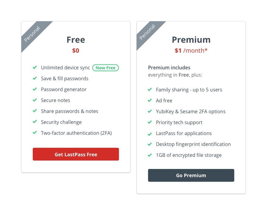 lastpass free vs premium