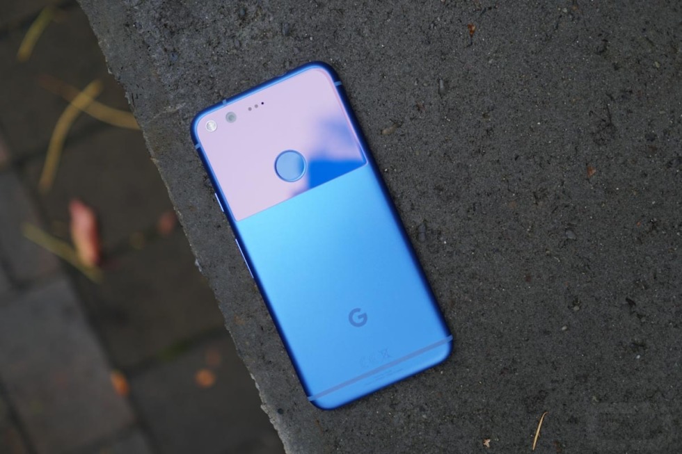 google pixel really blue
