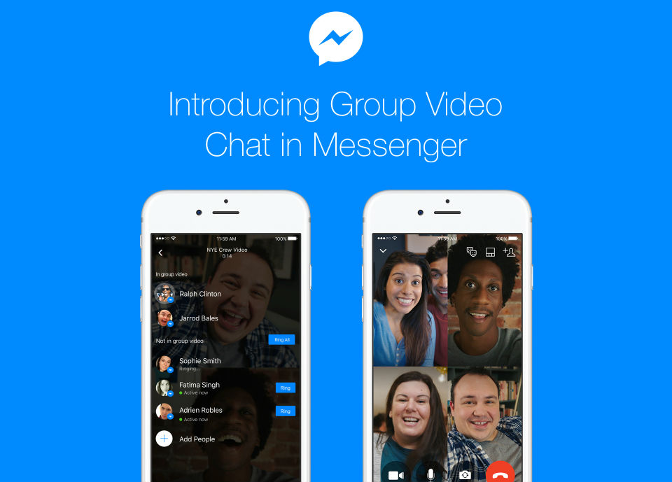 Facebook Messenger Now Offering Group Video Chat