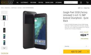 DEAL: Newegg has the Google Pixel for $625 Today ($24 Off)