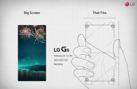 LG G6 MWC Event Invite Shows Exactly the Phone We Expect, One With Minimal Bezel