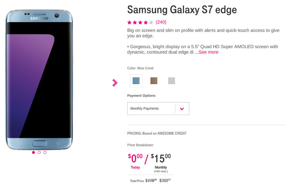 tmobile galaxy s7 edge deal