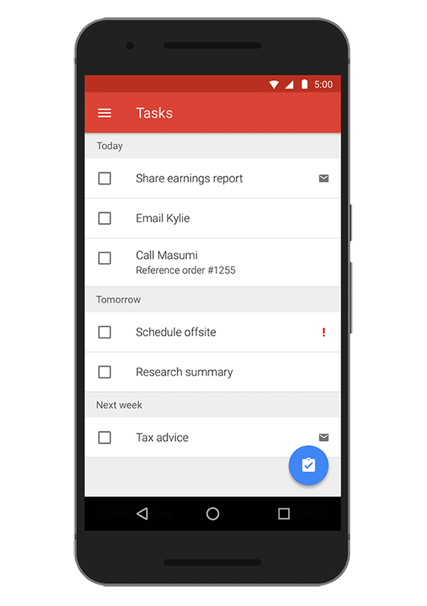 Exchange Tasks Now Supported in Gmail App