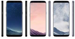 Want to See the Galaxy S8 is Black, Grey, and Silver? Here You Go. (Updated: Purple and Backs Too!)
