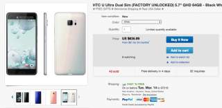 DEAL: HTC U Ultra is Just $635.99 at eBay ($113 Off)