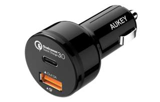 DEAL: Aukey Car Charger With Both Quick Charge 3.0 and 5V/3A USB Type-C Ports is Just $9