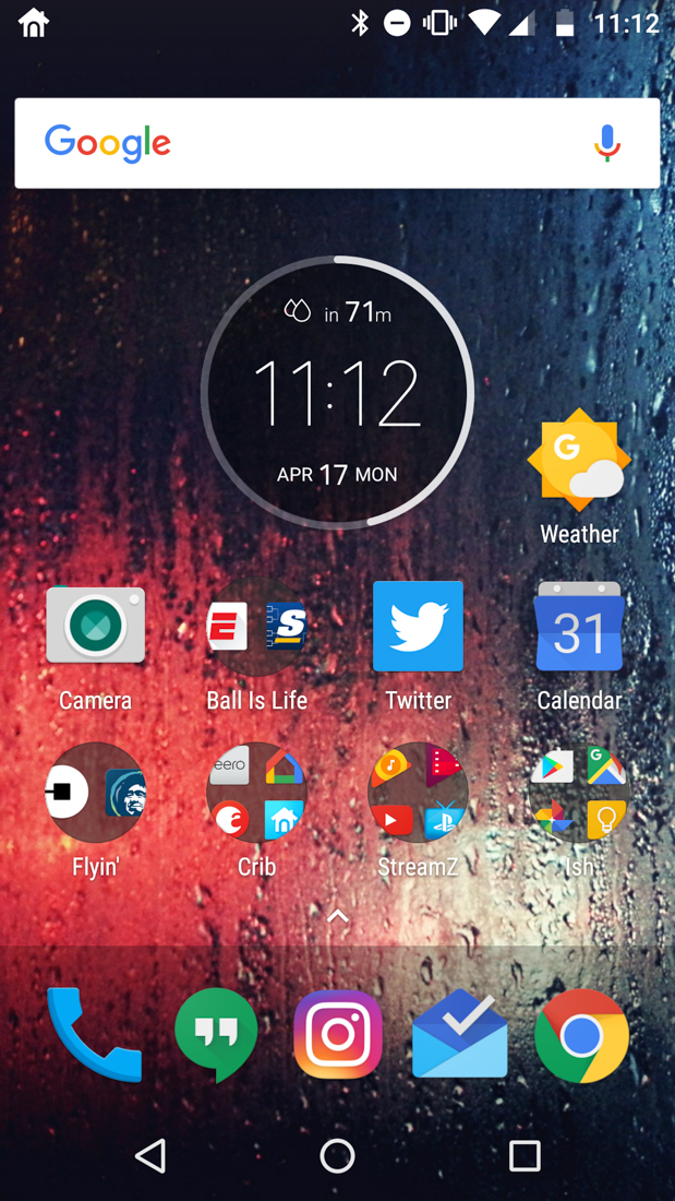 Moto G5/G5 Plus Launcher / ClockWeather widget on Moto G4/G4 Plus